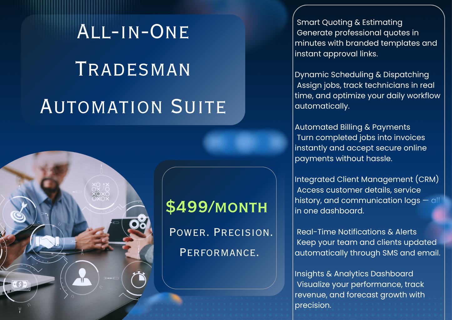 All-in-One Tradesman Automation Suite