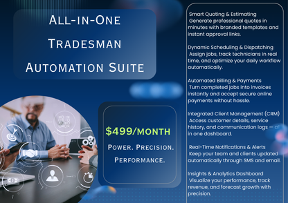 All-in-One Tradesman Automation Suite